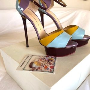 Charlotte Olympia Modern Heels Pastel colors Limited 9 multi color platforms